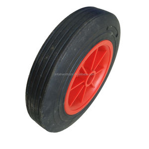 <span class=keywords><strong>10x2</strong></span> roue en caoutchouc solide avec moyeu en plastique - Product Image 2