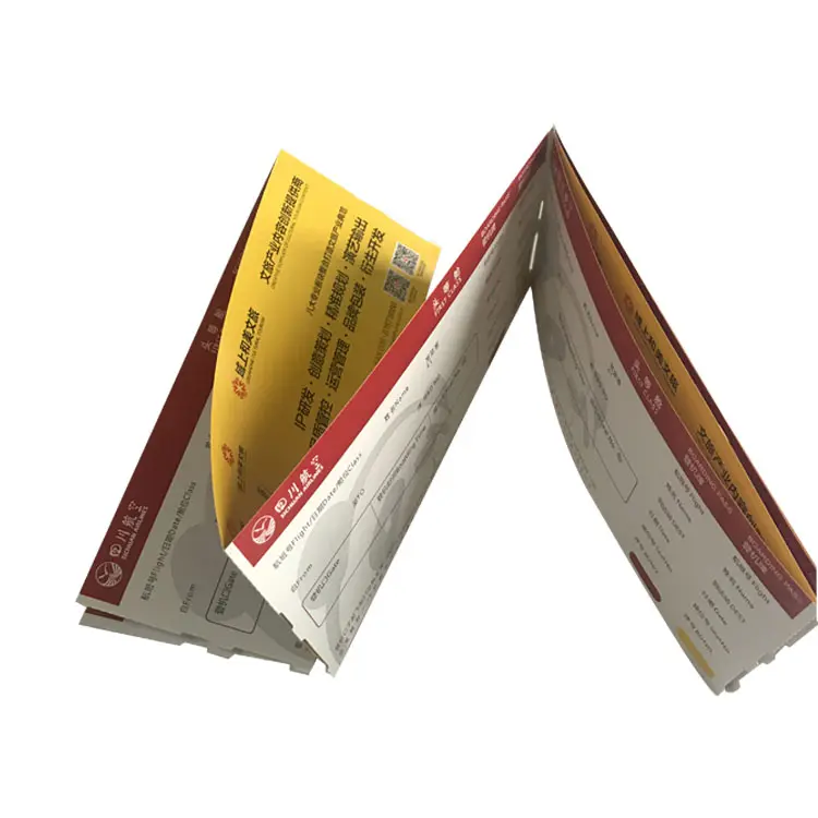 Recubierto de papel térmico de embarque de la aerolínea de impresión de boleto