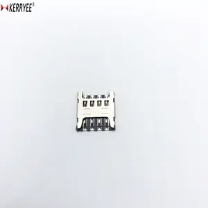 H = 1.5mm 2.54 mikro sim kartı SMD 8 P konektörü