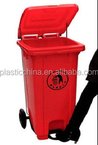 240 Litros de medio <span class=keywords><strong>pedal</strong></span> papelera de <span class=keywords><strong>reciclaje</strong></span> de plástico hdpe <span class=keywords><strong>cubo</strong></span> de basura al aire libre - Product Image 3