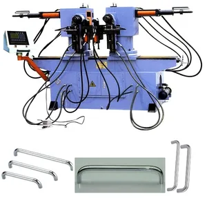 Dobladora de tubos de cabeza doble, máquina dobladora de tubos giratorios de doble cabezal, SW38A