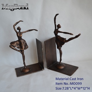 Durable Metal Traditional Ballet Dancer or <strong>Ballerina</strong> Bookends Elegant Cast Iron <strong>Figurine</strong> for Home Decoration Art Collectible - Product Image 4