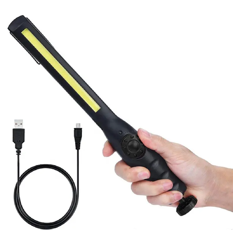 워크샵 휴대용 Dimmable 슬림 손전등 충전식 10W Cob Led 작업 램프