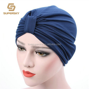 Custom cheap new breed least wholesale Women fashion bow turban hat - Product Image 4