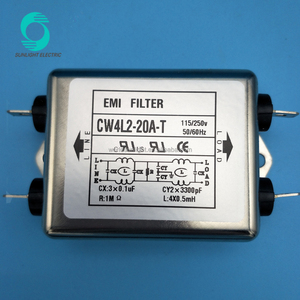 CW4L2-20A-T 115V/250VAC 20A Một Pha 2P Điện EMI Lọc - Product Image 5