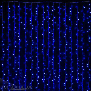 Toprex Trang Trí Nội Thất 3*3M 300 Đèn LED Kết Nối Giáng Sinh Cửa Sổ Rèm Chuỗi Ánh Sáng Đèn Đám Cưới - Product Image 3