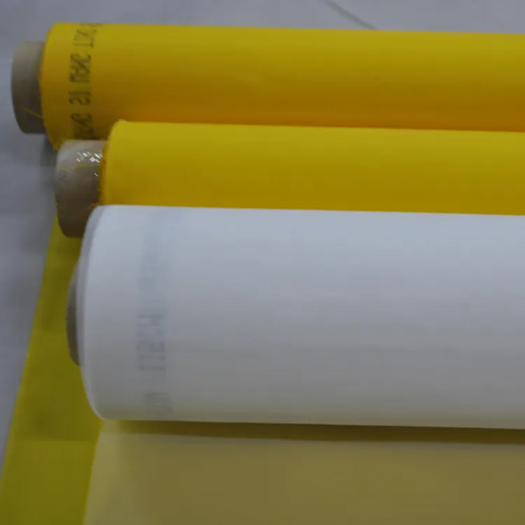 white yellow 80 100 110 120 135 150 160 180 195 200 250 300 mesh nylon polyester silk screen printing mesh for screen printing