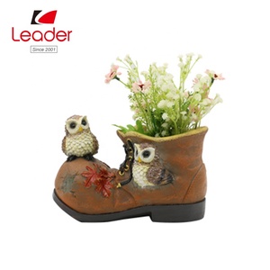 Maceta <span class=keywords><strong>de</strong></span> Flores con Forma <span class=keywords><strong>de</strong></span> Bota Marrón Antigua, Diseño <span class=keywords><strong>de</strong></span> Búho, Maceta con Forma <span class=keywords><strong>de</strong></span> Zapato - Product Image 5