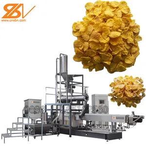 Crispy fried corn flakes cornflakes making equipment machine plant