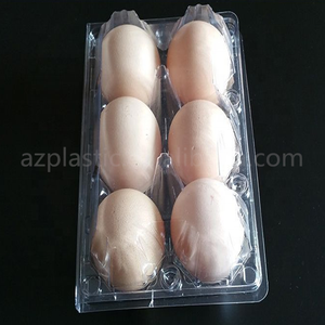 Plateau d'emballage d'œufs en plastique, 50 pièces, ustensile bon marché, 6 trous - Product Image 6