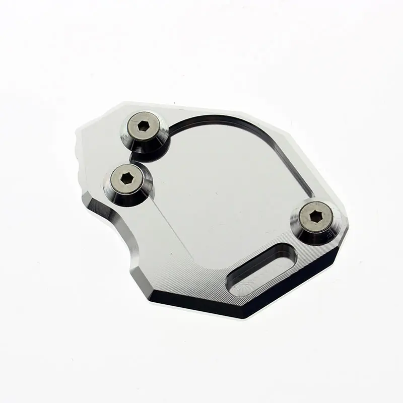 Ebay Hot Sale Milled Machine Billet Aluminium Alloy CNC Kickstand Side Stand Plate Extension Pad Fits F800GS for bmw f 800 gs