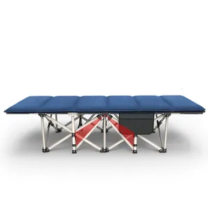 זול עמיד מתכת מתקפל נייד קמפינג אוהל מיטת מסגרת מתקפל מיטה