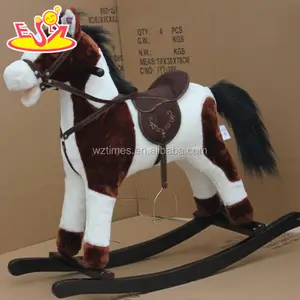 थोक शीर्ष फैशन बच्चों लकड़ी के घोड़े खिलौना सबसे अच्छा बिक्री बच्चों लकड़ी के घोड़े खिलौना W16D064