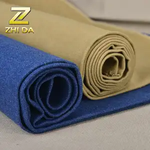 12 oz washed cotton polyester duck canvas fabric for polyester tote bags