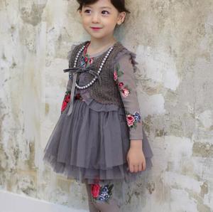 ホット卸売子供服USAガール100コットンスカートレギンス - Product Image 4