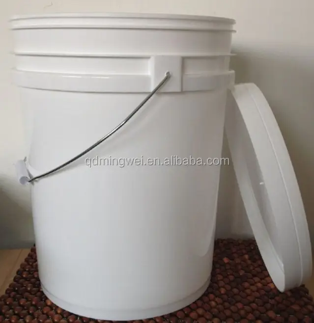 Balde plástico com tampa e alça para balde de plástico pintura 5 galões