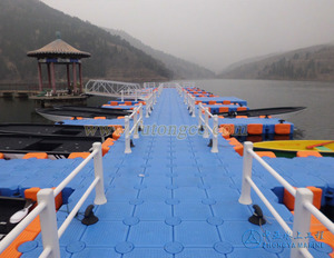 Pontón flotante de plástico para yate, barco de lujo, yate, HDPE modualr, muelle flotante - Product Image 1