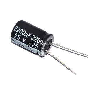 全新原装2200UF 25V 13 * 21毫米铝电解电容器