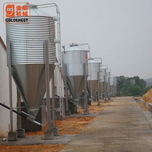 Goldenest fábrica <span class=keywords><strong>gallinero</strong></span> galvanizado silo de alimentación pequeño gran tolva de alimentación JCZYE1001 - Product Image 4