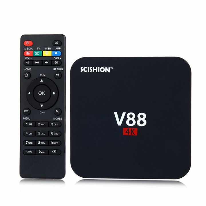 Android TV BOX 4K Quad-Core Streaming Rede Media Player 10000 +