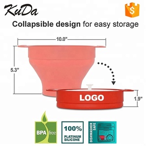 KUDA Custom Logo Microwave Popcorn Maker, Collapsible Hot <strong>Air</strong> Silicone Popcorn Popper <strong>Bowl</strong> with Lid for Home DlY