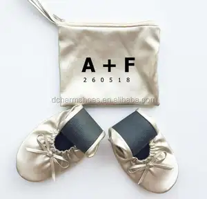 <span class=keywords><strong>Zapatos</strong></span> de bailarina dorados para boda y <span class=keywords><strong>fiesta</strong></span>, regalo barato, recuerdo de invitados a la moda - Product Image 1