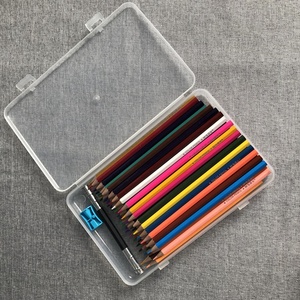 Estuche plástico para lápices de colores Caja de bolígrafos PP