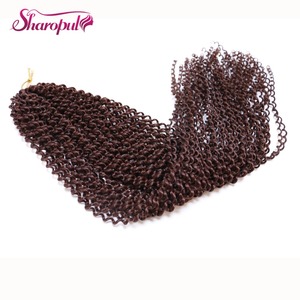 Extensión de cabello rizado Zizi Jumbo de ganchillo de 22 pulgadas, microtrenzas de 100 gramos, cabello sintético para mujer, negro con rizo Jerry - Product Image 5