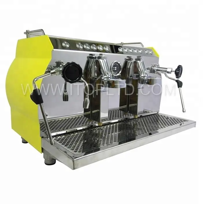 卸売エスプレッソ2グループ商用自動エクスプレスコーヒーメーカーエスプレッソプロフェッショナルダブルメーカー