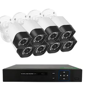 Sep Promotion! Outdoor Home Surveillance 2MP 4k CCTV DVR 8 Channel Security Camera System 1080P