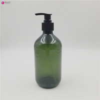 Mỹ Phẩm Đóng Gói 500Ml Nhựa PET Màu Xanh Lá Cây Lotion Chai