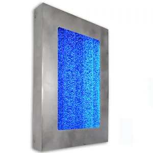 На стене настенный стенная панель с эффектом пузырящейся воды панель с светодиод со сменным цветом перегородкой