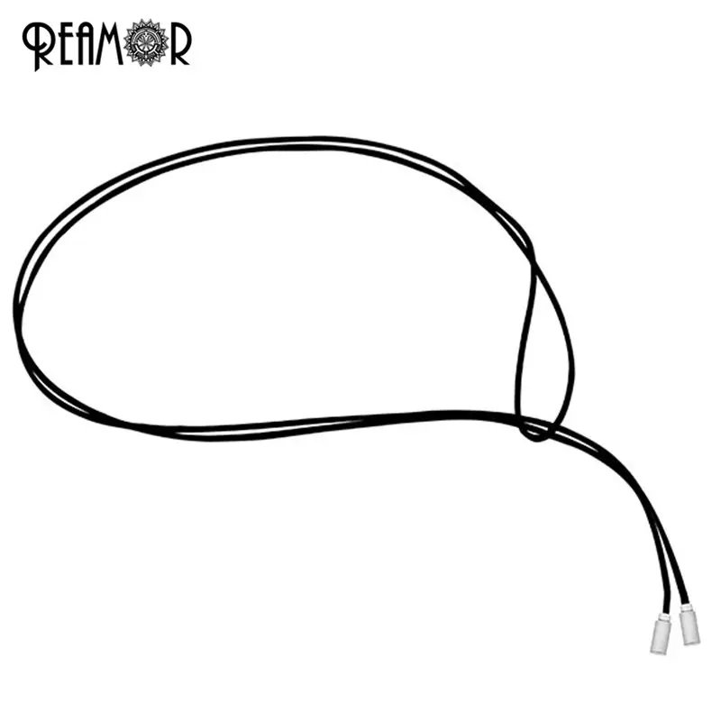 REAMOR Men Women 100CM Rope Big Hole 361l Stainless Steel Bead Simple Style Leather Necklace With 15 Colors