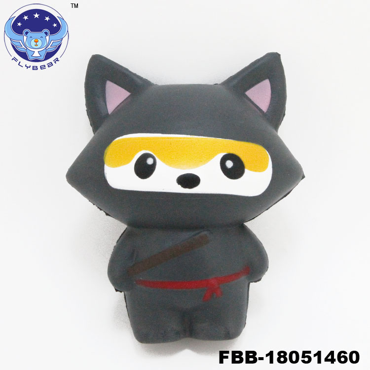 2018 Flybear новый дизайн squishies игрушки для животных мягкая пена очень медленный рост squeeze Ninja fox