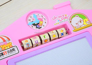 Новое поступление, Детские канцелярские товары, цветная магнитная доска для рисования, пластиковая для детей, голубая, розовая, CN;ZHE DUCKEY унисекс 5703 64 - Product Image 2