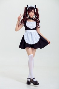 Onen instyles <span class=keywords><strong>pas</strong></span> <span class=keywords><strong>cher</strong></span> carnaval sexy femmes halloween maid lolita cosplay maid costume outfit - Product Image 2