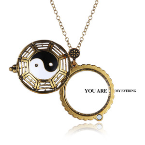 थोक विंटेज खोखले बाहर मिश्र धातु स्वेटर लटकन Magneticsnap आवर्धक कांच लंबी श्रृंखला हार के साथ बॉक्स - Product Image 6