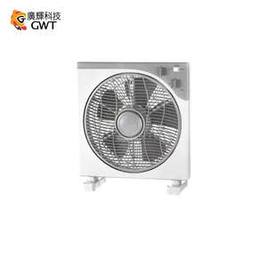 12 Inch Plastic Cooling Box Fan 3 Speeds 2 Hour Timer Home Gray/White ventilador CE