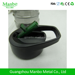 BPA免费时尚定制颜色和标志塑料饮用运动水瓶，带提手和吸管盖 - Product Image 6