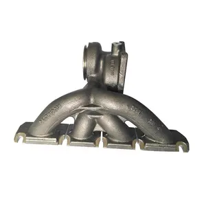 High quality ductile iron intake manifold auto parts produced by casting line