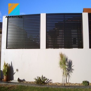Poudre <span class=keywords><strong>enduit</strong></span> aerofoil <span class=keywords><strong>lame</strong></span> en aluminium louvre clôture - Product Image 6