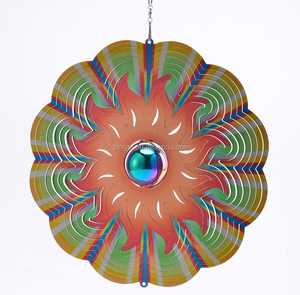 Lazer kesim Paslanmaz çelik 3D Rüzgar dönücü-Gazing Güneş - Product Image 1