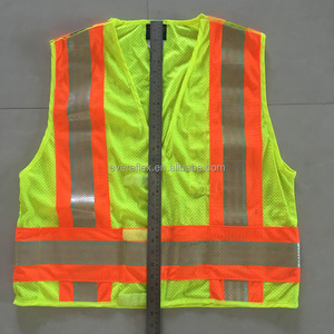 Gilet di sicurezza in poliestere personalizzabile con materiale riflettente gilet da lavoro impermeabile con personalizzazione del Logo - Product Image 3