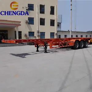 20 feet 40 feet container semi trailer skeleton truck semi trailer chassis price