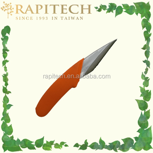 Couteau de jardin multifonctionnel RAPITECH GA075 de haute qualité, lame en acier inoxydable super tranchante orange, avec manche recouvert de PVC - Product Image 6