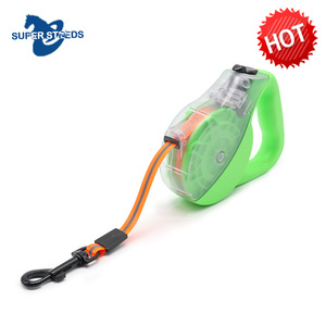 DL002 wholesale colorful reflective dog collar and leash, dog <span class=keywords><strong>Flexi</strong></span> retractable leash - Product Image 4