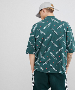 OEM Custom Heavy Weight Cotton Oversized <strong>Tshirt</strong> Men All Over Text Print T-shirt with <strong>Turtleneck</strong> - Product Image 3