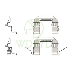 41009-63000 Venta caliente Freno de montaje KIT de HARDWARE de CLIPS para NISSAN NAVARA para RENAULT KOLEOS 109-1722 D888 23699 LX0529 PFK569