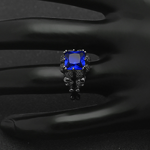 Bague <span class=keywords><strong>de</strong></span> mariage <span class=keywords><strong>de</strong></span> haute qualité, bijoux <span class=keywords><strong>de</strong></span> style punk, nouveaux bijoux pour hommes, bague <span class=keywords><strong>de</strong></span> crâne pour hommes, vente en gros - Product Image 5
