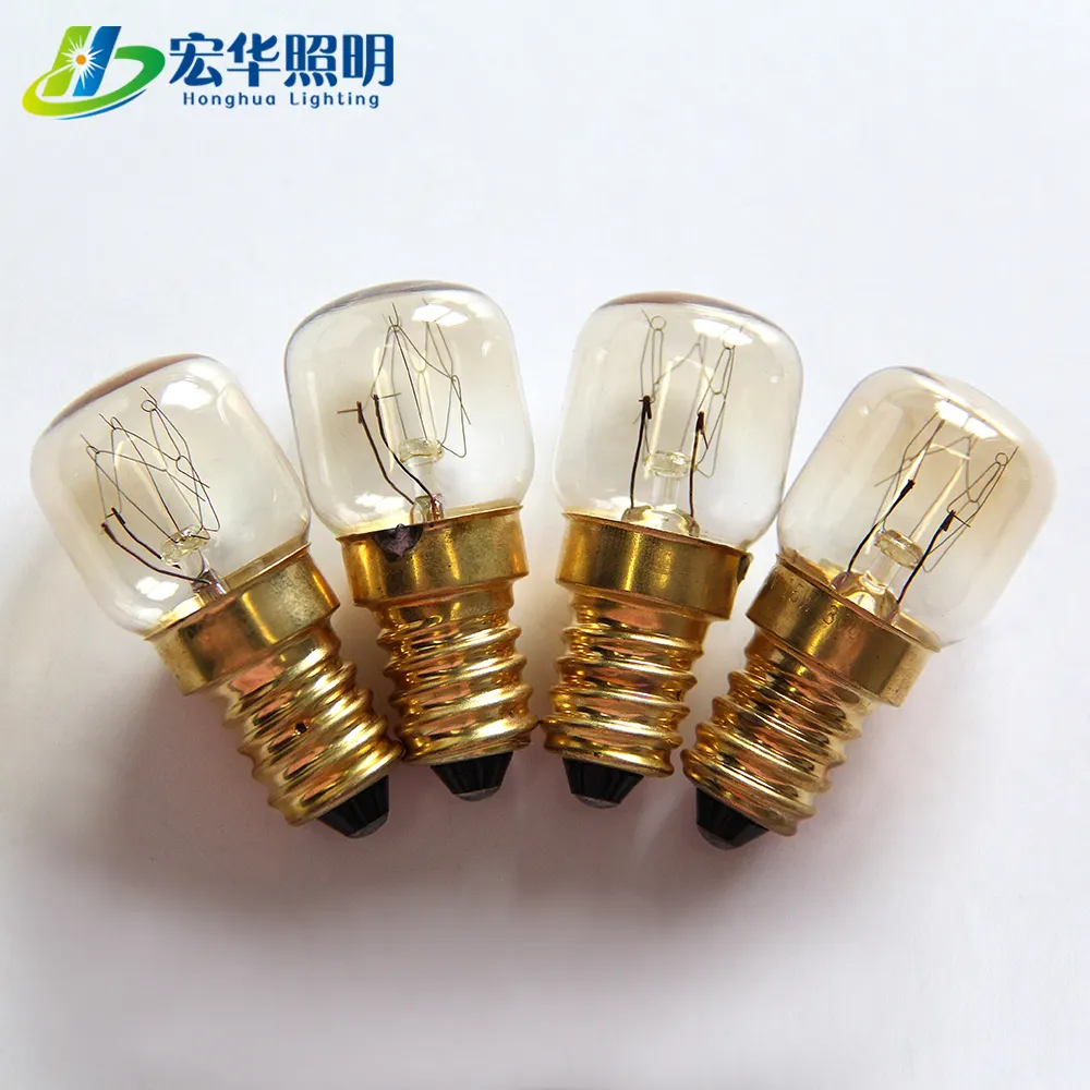 15w Incandescent Bulb T25 15w Tubular Shape Single Filament High Temperature Incandescent Light Bulbs Oven Bulb